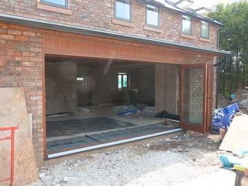 Refurbishment project in Warrington Cheshire. Our Cheshire Timber window and door Installation team installed 16 G BARNSDALES timber windows, doors and Timber Bi folding doors. The timber Bi folds were fabricated from Red Grades Hardwood stained in a teak finish . Our BARNSDALE Hardwood timber Bi folding doors can be fabricated in Oak if reguired.